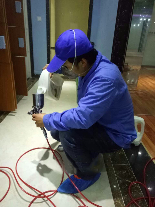 爱卫士为朝阳区康净洗浴中心进行室内空气治理