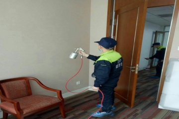 爱卫士为欣欣宾馆进行空气治理