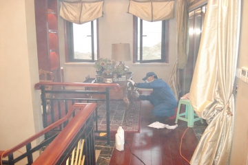 爱卫士为庐师山庄打造好“气场”